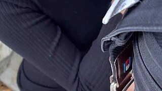 risky public flashing and sex with my favorite tiktok influencer in pov teen sex