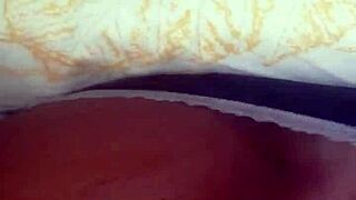 ebony milf bends over for doggy