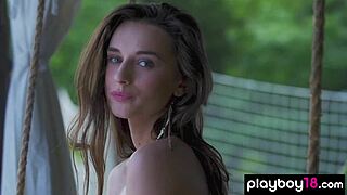 Gloria Sol Strips Naked Outdoor!