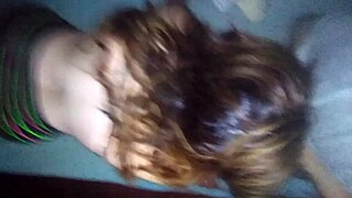 Me la chupa con su hermosa boquita y tenemos sexo de perrito con su bikini y pollera!