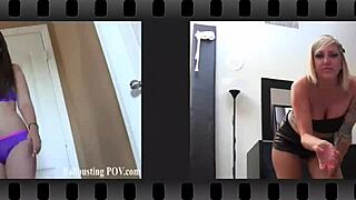 Femdom Punishes Pussy Boy with Ball Kicking and Humiliation