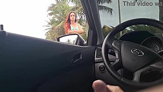 risky outdoor masturbation on the street for the hot girl