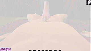 Stepsister gives footjob in hentai house.