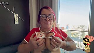 Which top best suits intense titty fucking with shirt 4?