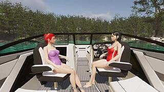 Caroline's fantasies edging with Anna