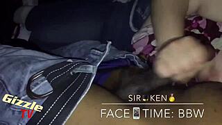 white bbw gives sloppy interracial blowjob