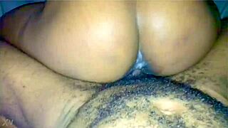 Ebony Riding Big Dick for Creamy Creampie 😍