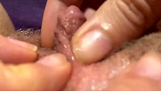 big clit orgasm captured in closeup with intense vagina contractions
