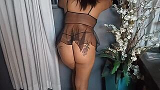 While she admires the window view, I can't stop staring at her tempting ass 😏