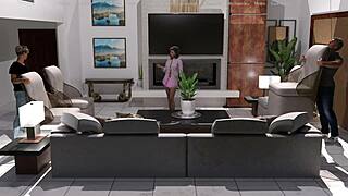 yo, wanna see my brunette neighbor in a bikini?