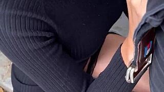 risky public flashing and sex with my favorite tiktok influencer in pov teen sex