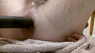 masturbating my wet ass with a toy and fingers for intense pleasure!