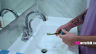 jodie johnson and serena sterling explore taboo family dynamics with monster cocks.