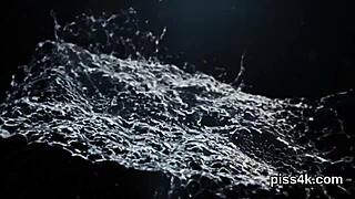 these kissable teen lesbians get pissed on in the garage making vaginas wet