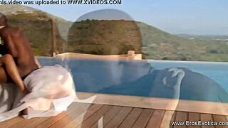 Feel my monster cock deep in your bent-over pussy outdoors.