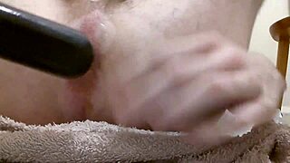 masturbating my wet ass with a toy and fingers for intense pleasure!