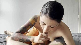 blowjob from coworker and cum in the mouth