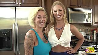 Harlow Harrison And Cherie Deville Share Taboo Fantasy In Kitchen