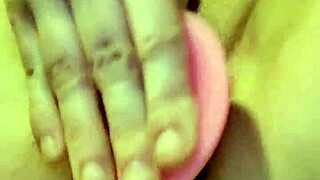 Panties are used in masturbation with dildo and vibrator for orgasm