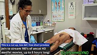 Angel Ramiraz in roleplay as patient getting humiliated in hospital with gloves and latex