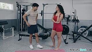 sexy curly brunette teen with juicy big butt seduces friend for wet doggystyle fuck - victoria voxxx and max fills