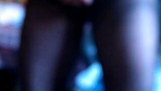 Cum in black pantyhose during masturbation session