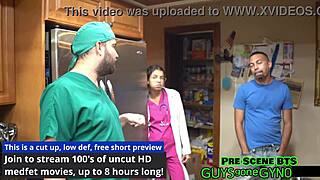 Angel Ramiraz in roleplay as patient getting humiliated in hospital with gloves and latex