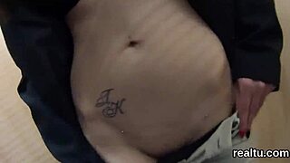 luscious czech chick gets teased in hypermarket and nailed in pov