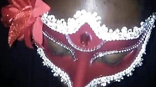 She's sucking big dick sloppy while twerking her ass.