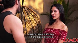 Latina Brunette Carolina Guerrero Pays Dad's Debt with Quickie