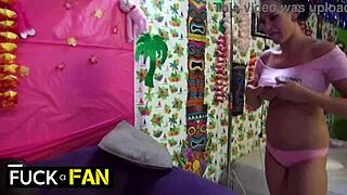 Tory Lane's pussy play and sloppy blowjob for the lucky winner?