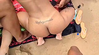 friends enjoy fucking on the beach to admire nature