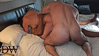 Cuckold clean up after old swingers group with big black cocks.