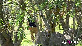 briseida myers feels so horny in the swamp, craving nudism and a quick fuck