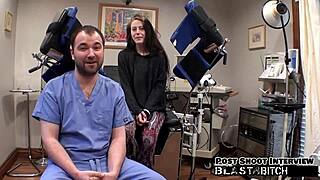 Lainey Moans as Her Shaved Pussy Gets Cum Blasted