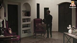 Step Sister Spreading Legs Wide For Step Brother