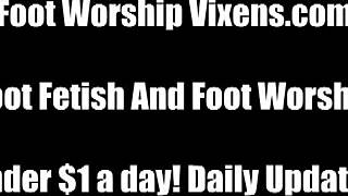 Worship my feet or get evicted, that's the deal