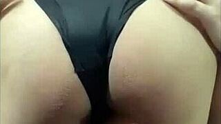 Undressing Doña Mary in her room as her husband leaves.