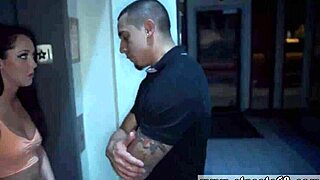 Pale teen blows cash machine in extreme domination