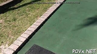 Naughty teen slut craves huge cock for rough pussy fucking and jizz in hardcore couple quickie.