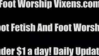 Worship my feet or get evicted, that's the deal