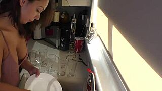 I oil my stunning natural tits