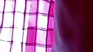 Pregnant slut flashing her open ass in homemade anal