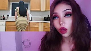 Hot Latina Stepmom Fucks Perverted Stepson In Kitchen