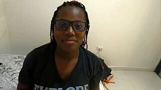 Horny teen sucked neighbor's stepson big cock intensely in bedroom