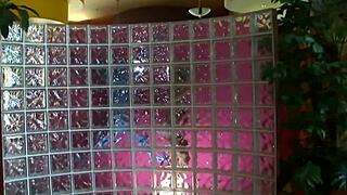 a blonde amateur gives a pov handjob in this intimate scene