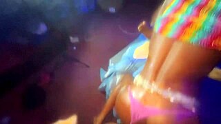 abena gets drilled hard in the club, her pussy full of bbc as she screams