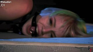 Astrid Got Punished with Hard Ass Spanking in Garage