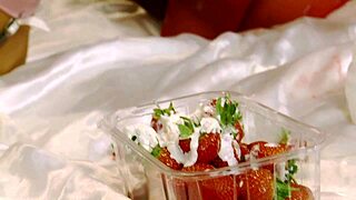 Faith Leone says, 'I crave that big black cock,' getting a shaved handjob and facial.