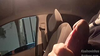 Risky Handjob For Hot Girl On Street In Public